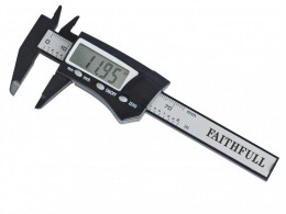 Faithfull Mini Digital Vernier Caliper 75mm Capacity £12.69